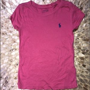 POLO RALPH LAUREN❤️🐴girls tee pink size 6